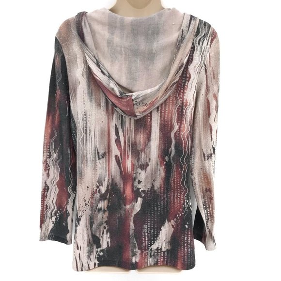 Christopher & banks Boho Embroidered Hoodie M - Picture 2 of 6